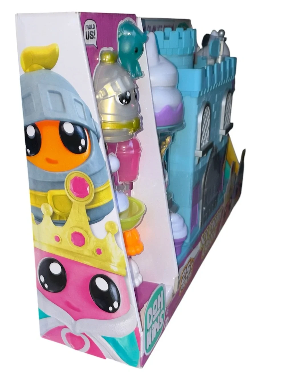 DohKins Ice Cream Castle with Princess & Knight - Scented Dough that Never Dries
